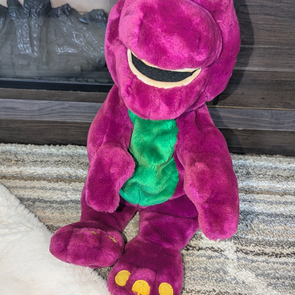 Barneys New York Pink Plush Toy with Black Electronic Module